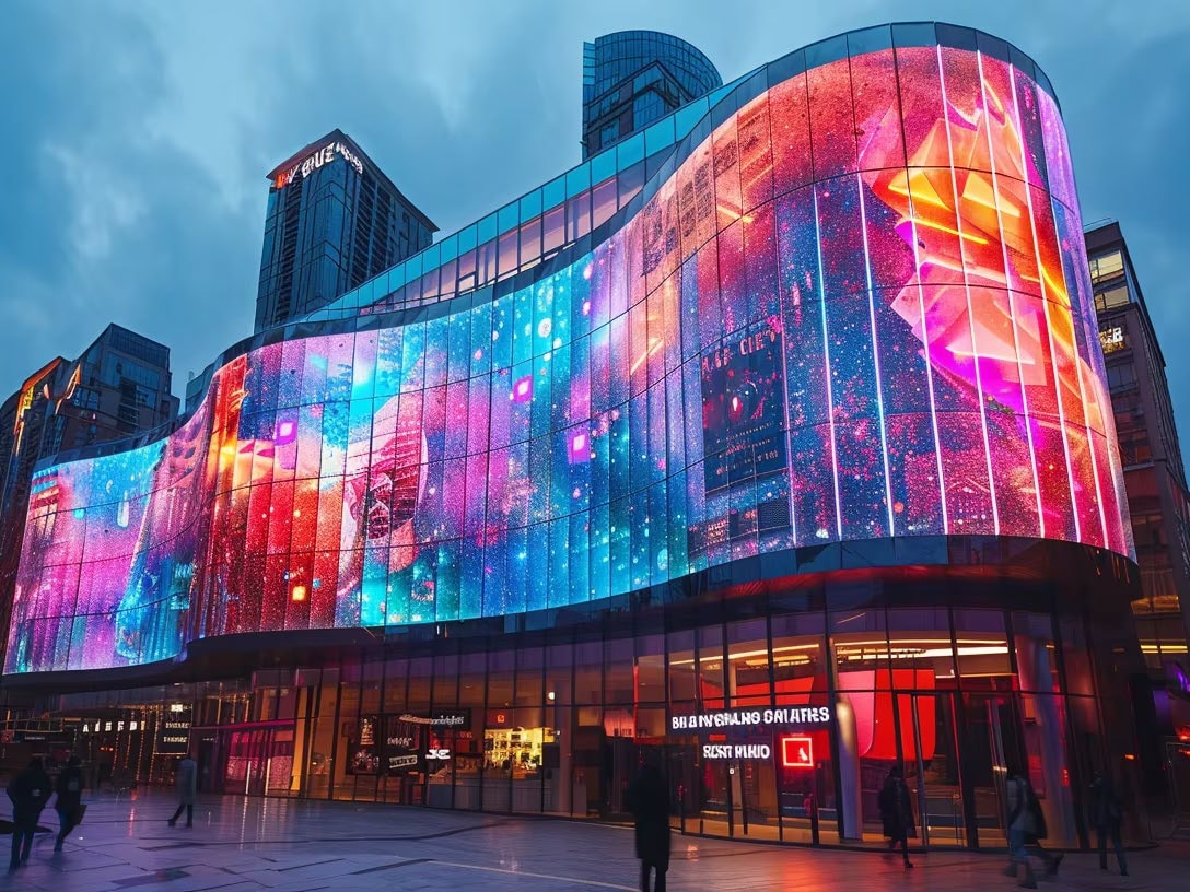 Jellyfish Hologram Glass — installed