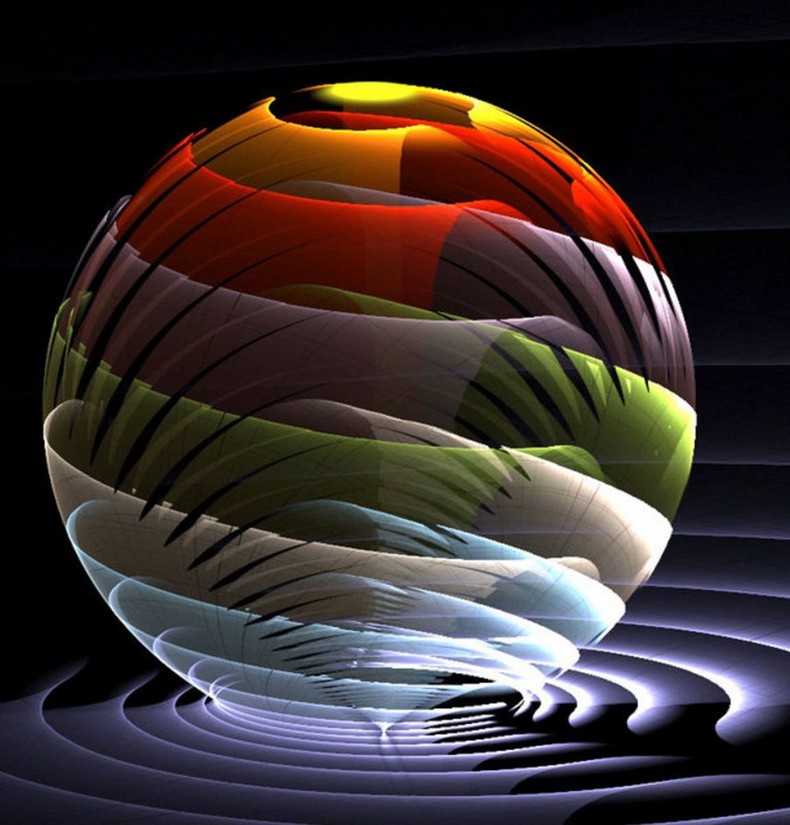 Jellyfish Hologram Glass