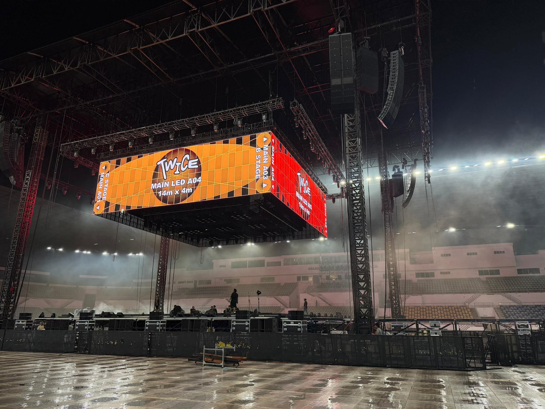 360° Transparent LED Stage Elevates TWICE’s Malaysia Concert Experience — installation