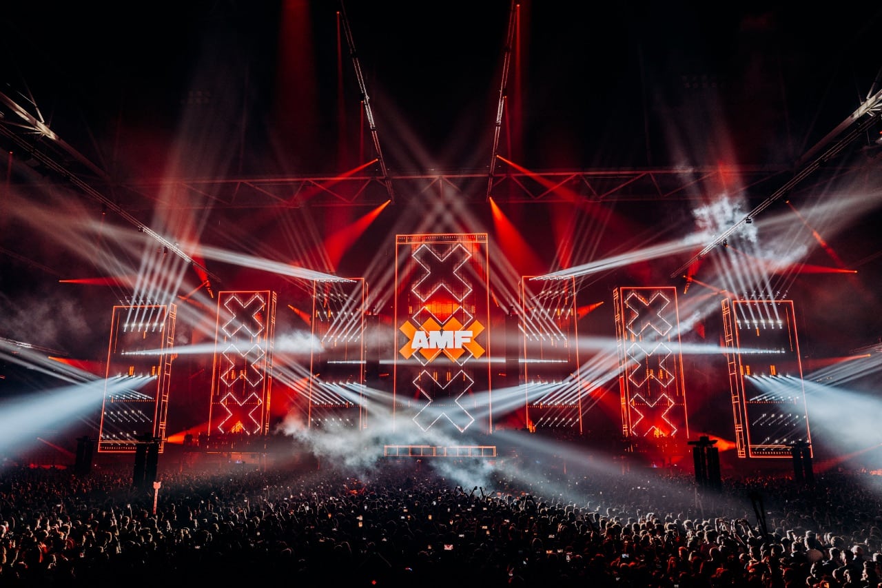 A Living Structure of Light: The AMF 2025 Stage — installation