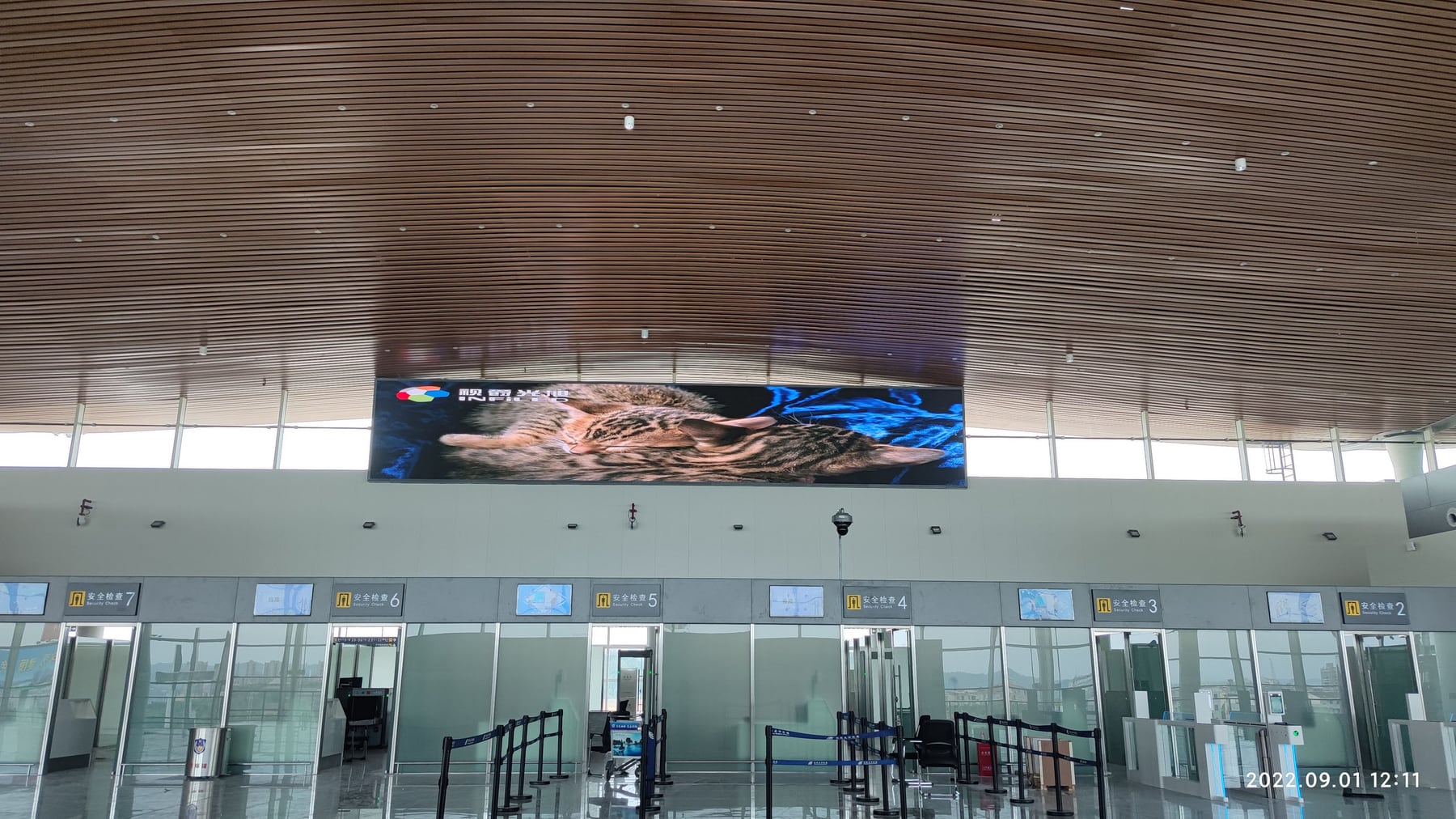 Mianyang Nanjiao Airport T2 Terminal Departure Hall — installation