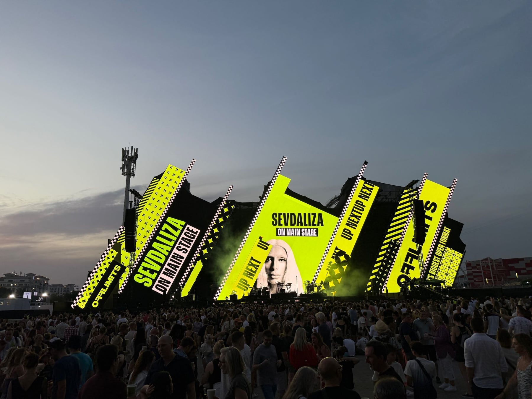 OFFLIMITS Festival: SLS x Xeron Power UAE’s LED Stage Spectacle — installation