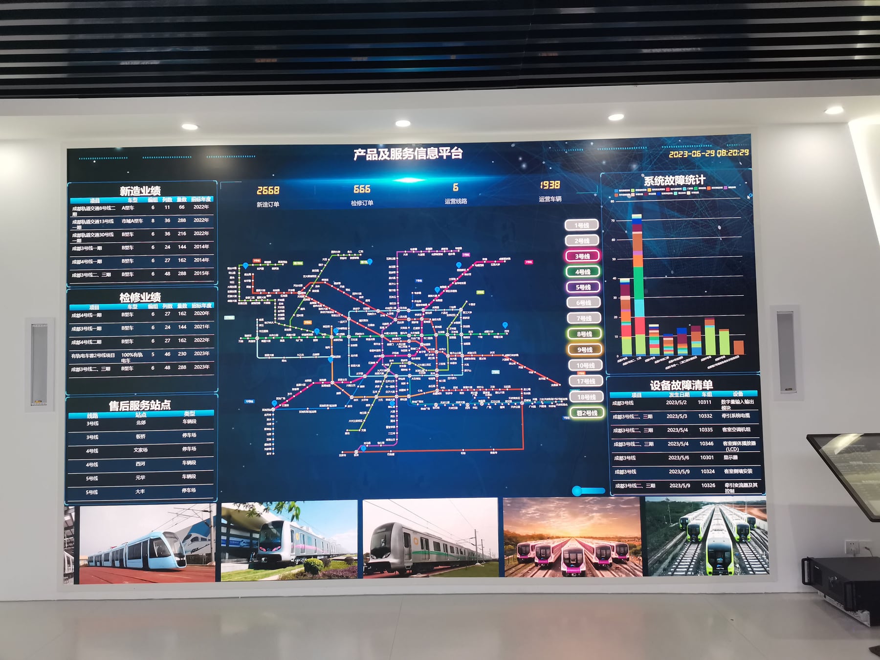 The rail transit base of CRRC Chengdu — installation
