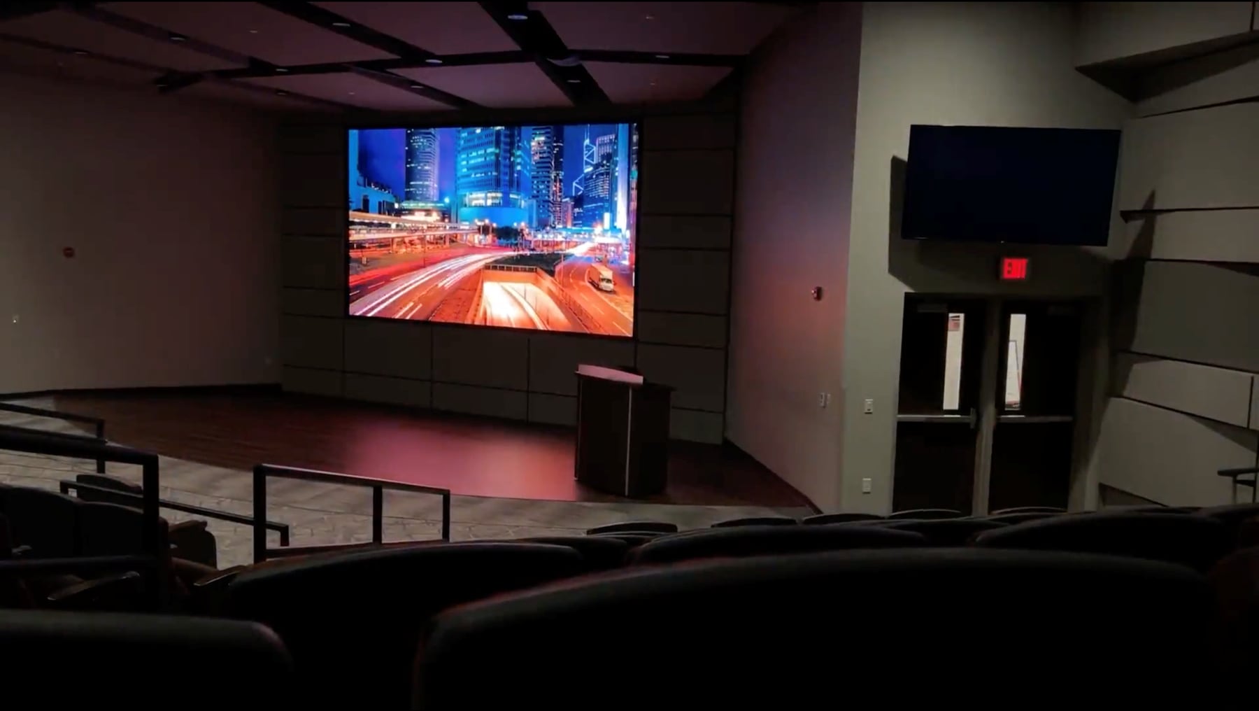Transforming Generac’s Kern Auditorium with Cutting – Edge LED Display Technology — installation
