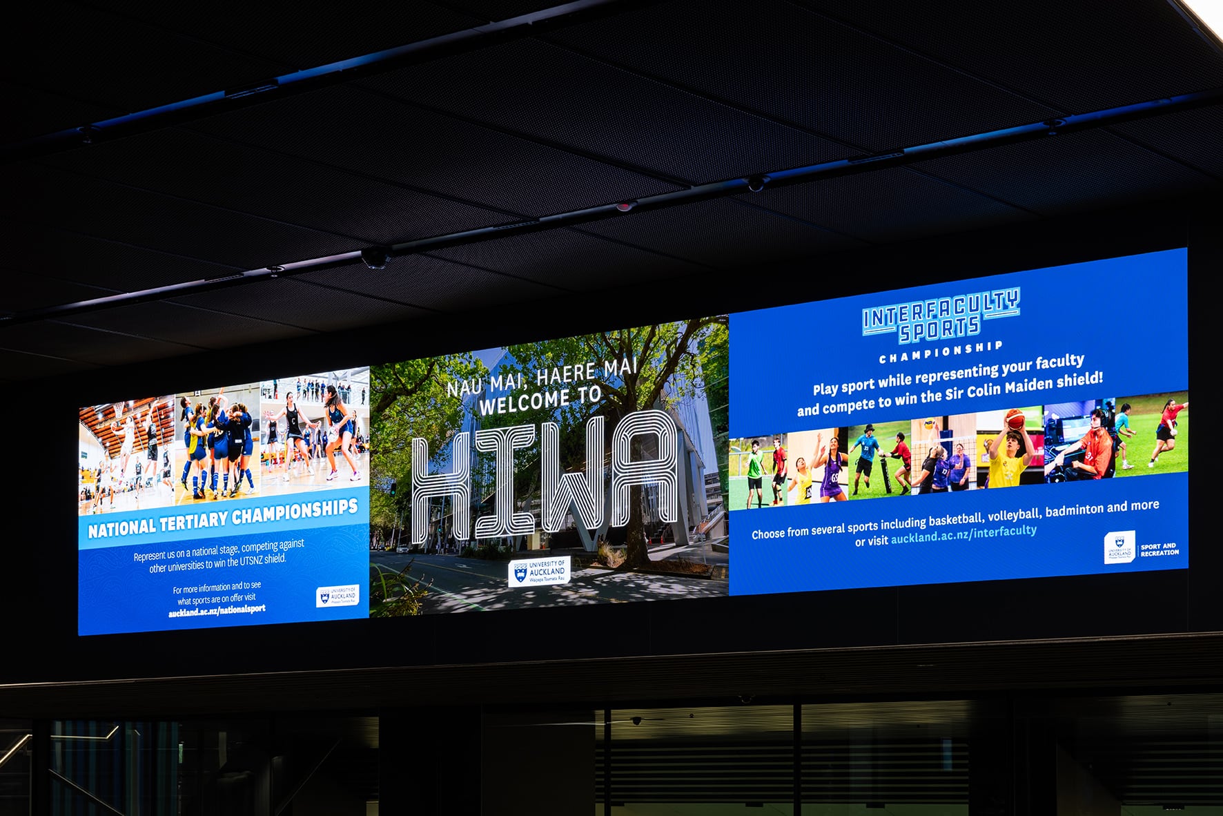 University of Auckland’s Hiwa Recreation and Wellbeing Centre — installation