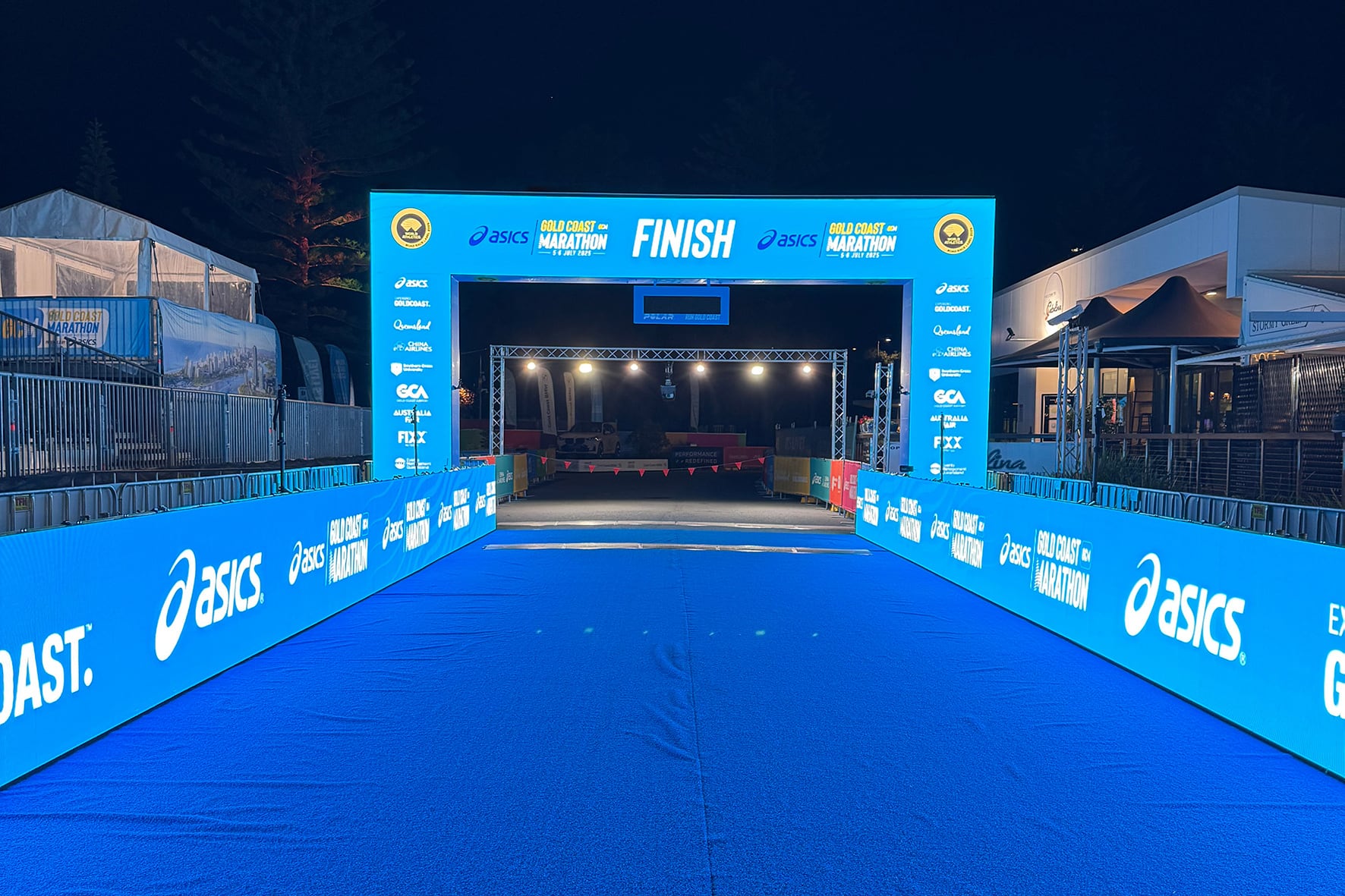 VuePix Xeron Screens Power the Finish Line at the 2025 Gold Coast Marathon — installation